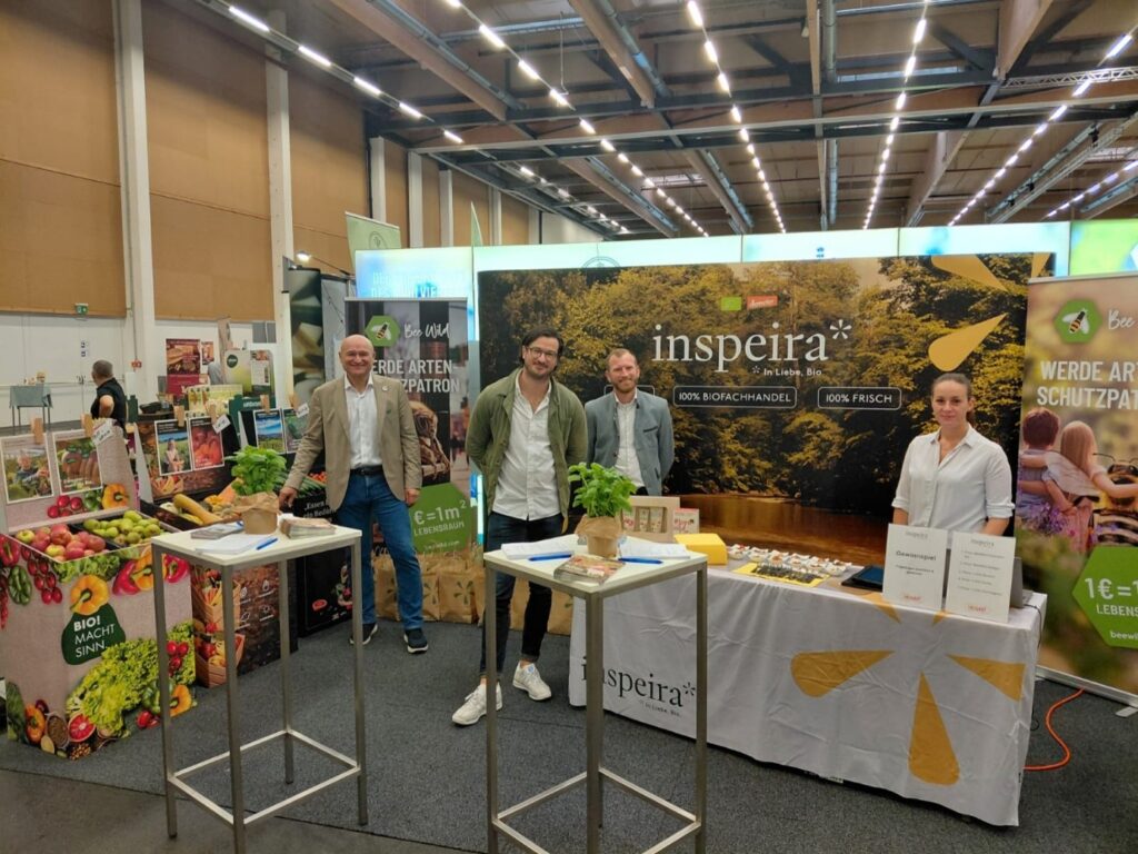 Das Inspeira-Team an ihrem Stand auf der Biogast Hausmesse